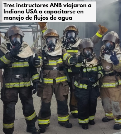 Tres instructores ANB viajaron a Indiana USA a capacitarse en manejo de flujos de agua