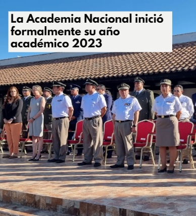 La Academia Nacional de Bomberos inició formalmente su año académico 2023