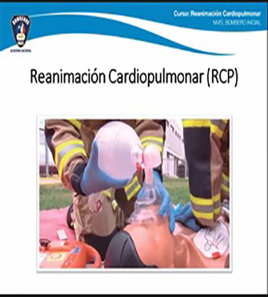 Bomberos y bomberas del CB de Santiago realizan curso de RCP de forma virtual