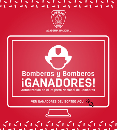 Ganadores de la campaña #ActualízateBombero a través del Registro Nacional de Bomberos