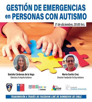 ANB invita a participar en la charla “Gestión de Emergencias en Personas con Autismo”