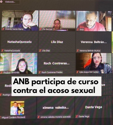 ANB participa de curso contra el acoso sexual, violencia y discriminación de género de la educación superior