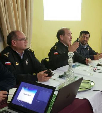 Directivos de la Academia Nacional de Bomberos visitaron la Región de Ñuble